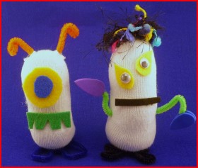 Sock Monsters from Craftbits