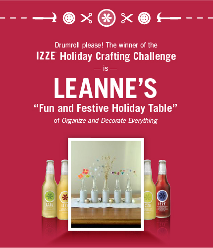 IZZE Crafting Winner