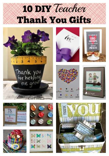 10 DIY teacher thank you gifts