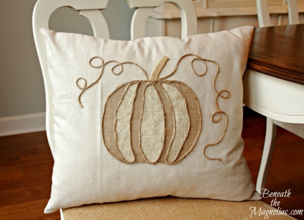 PumpkinAppliquePillow