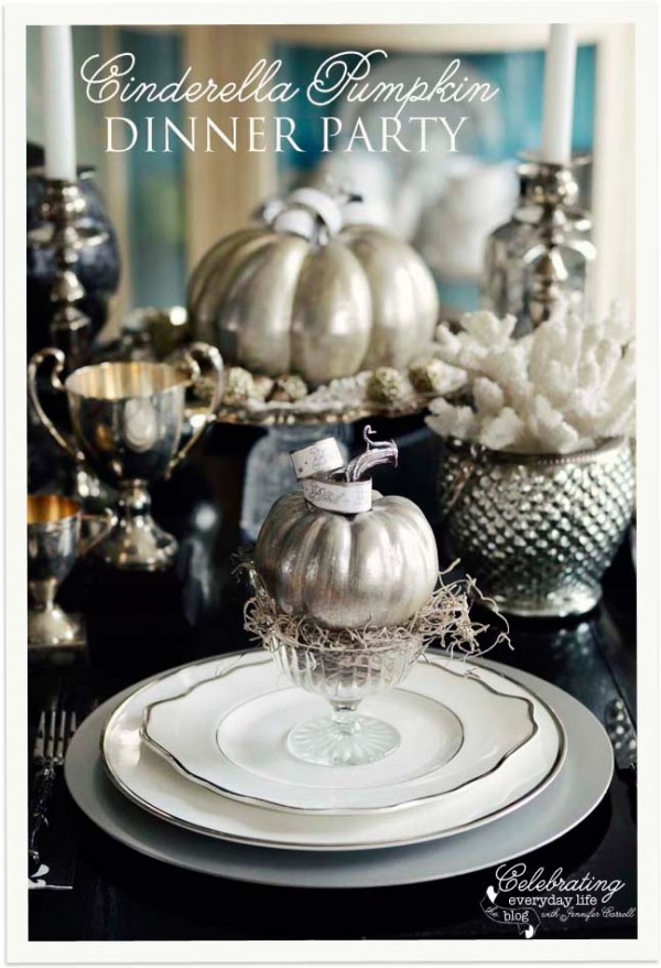 A Cinderella Inspired Elegant Halloween Dinner Party - Celebrating Everyday Life