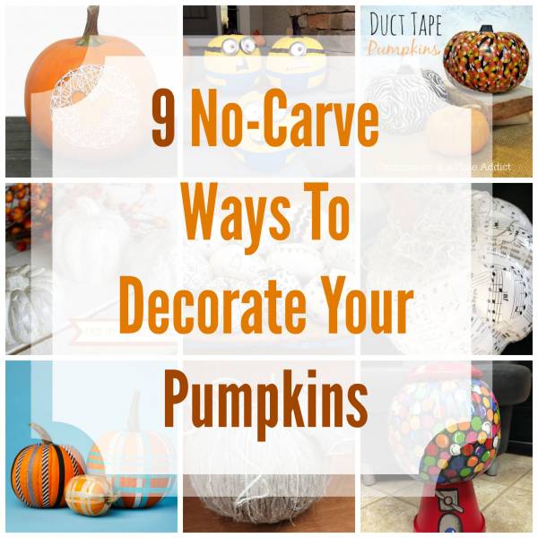 9 No-Carve Ways To Decorate Your Pumpkins – Craft Gossip