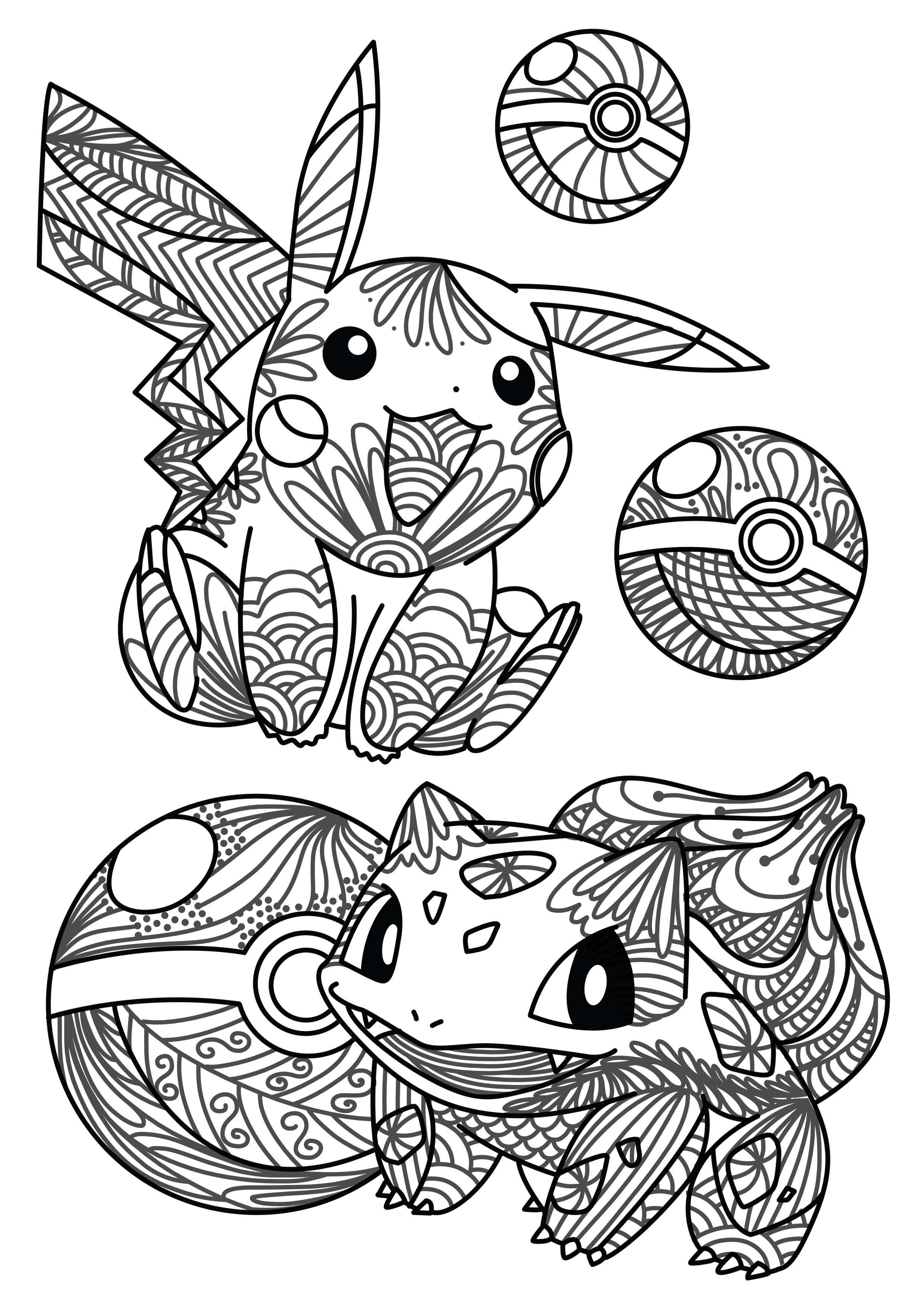 Adult Coloring Book Of Pokemon 1
