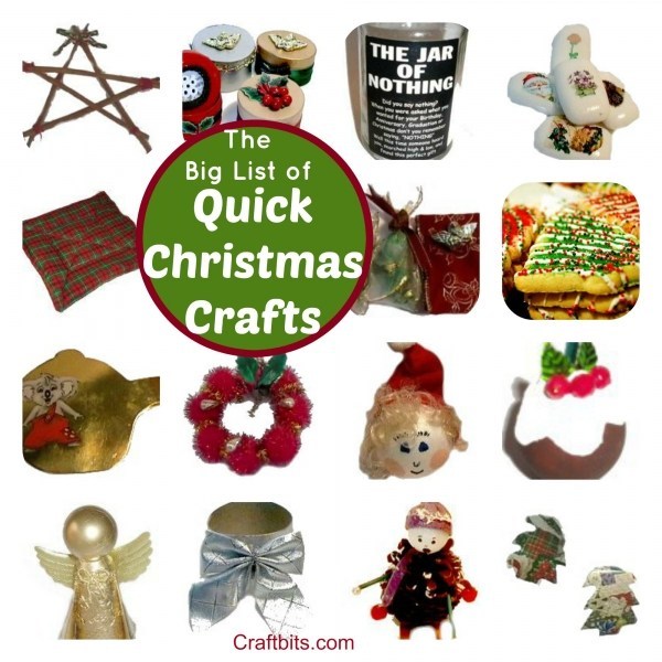 last minute quick christmas crafts