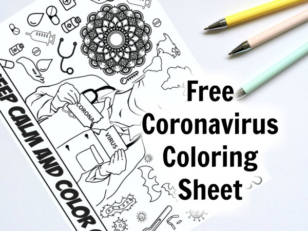 coronavirus coloring sheet