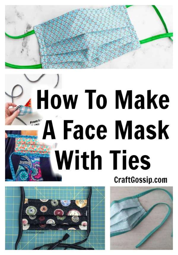 How to make a face mask with ties