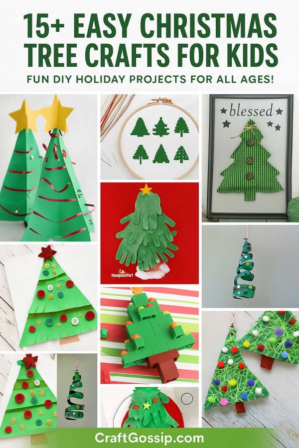 Christmas tree crafts activitiy title